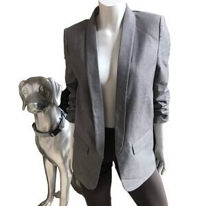 Anthropologie Mare Mare Cinched Sleeve Open Front Blazer Jacket Women's Size XS